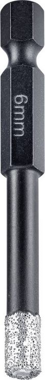 Produktbild: Kwb 500306 Fliesenbohrer 6mm 1/4\" (6.3 mm), Sechskantschaft 1St.