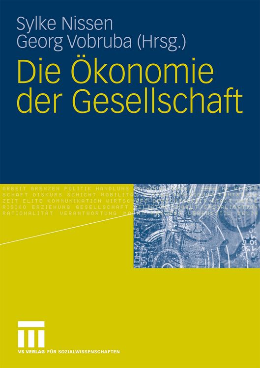 Produktbild: Die &Ouml;konomie der Gesellschaft