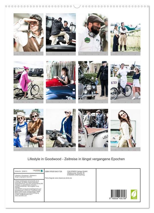 Produktbild: Lifestyle in Goodwood - Zeitreise in l&auml;ngst vergangene Epochen (hochwertiger Premium Wandkalender 2026 DIN A2 hoch), Kunstdruck in Hochglanz