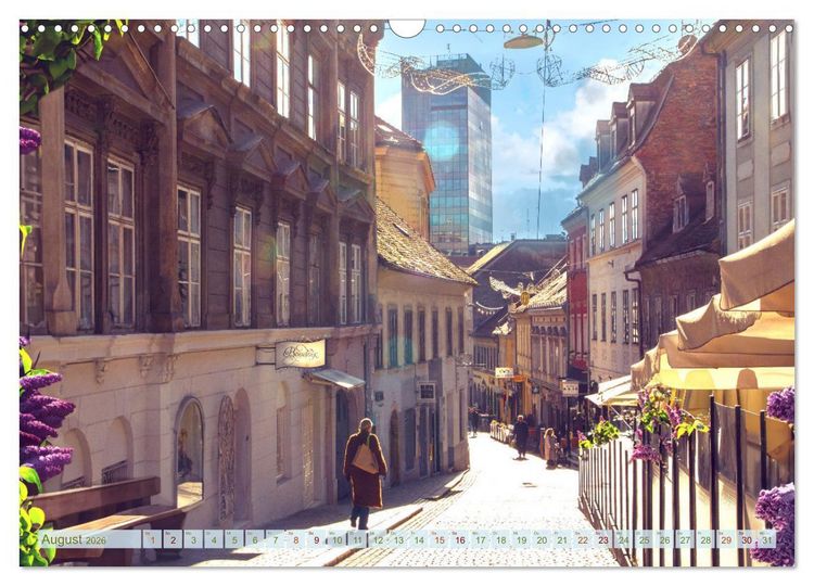 Produktbild: Zagreb - Kroatiens zauberhafte Hauptstadt (Wandkalender 2026 DIN A3 quer), CALVENDO Monatskalender
