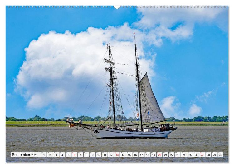 Produktbild: Windjammertreffen - Segelschiffe zu Gast in Bremerhaven (Wandkalender 2026 DIN A2 quer), CALVENDO Monatskalender