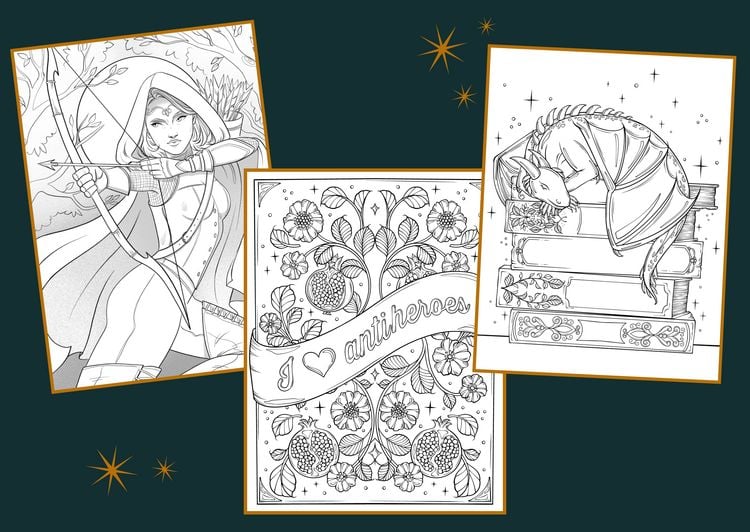 Produktbild: Enchanted Love. Ein Romantasy-Ausmalbuch