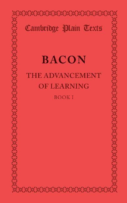 Produktbild: The Advancement of Learning