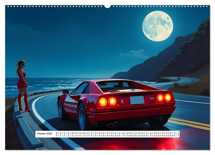 Produktbild: Lack und Leinwand (hochwertiger Premium Wandkalender 2026 DIN A2 quer), Kunstdruck in Hochglanz