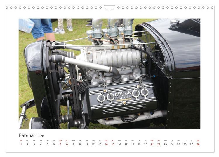 Produktbild: Ford Flathead V8 Motoren (Wandkalender 2026 DIN A3 quer), CALVENDO Monatskalender