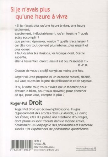 Produktbild: If I Had Only One More Hour to Live / Si je n'avais plus qu'une heure &agrave; vivre