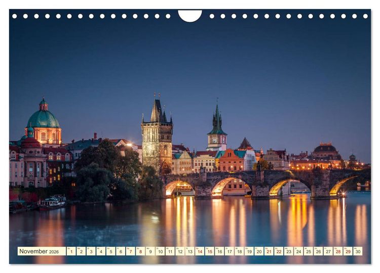 Produktbild: Die sch&ouml;ne Stadt Prag (Wandkalender 2026 DIN A4 quer), CALVENDO Monatskalender