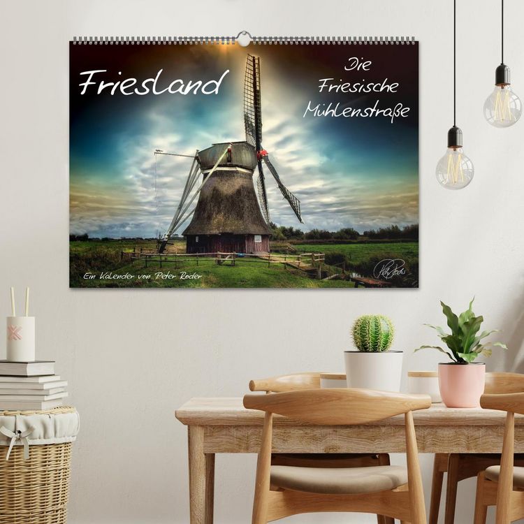 Produktbild: Friesland - Die Friesische M&uuml;hlenstra&szlig;e (Wandkalender 2026 DIN A2 quer), CALVENDO Monatskalender