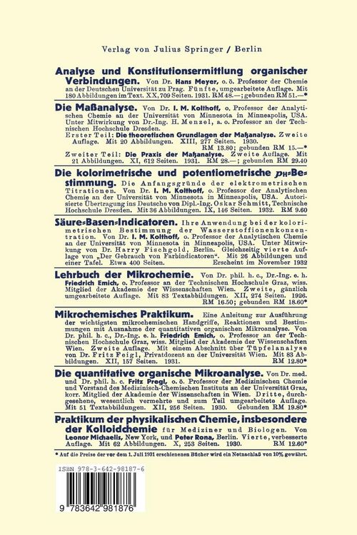 Produktbild: Qualitative Analyse auf pr&auml;parativer Grundlage