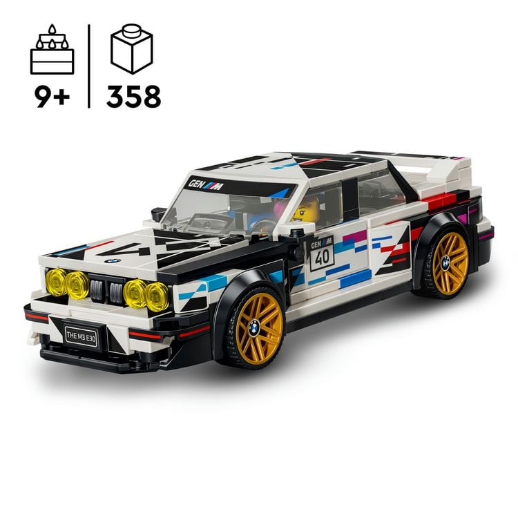 Produktbild: LEGO Speed Champions 77263 BMW M3 (E30), Bauset, BMW-Spielzeugauto mit 1 Minifigur