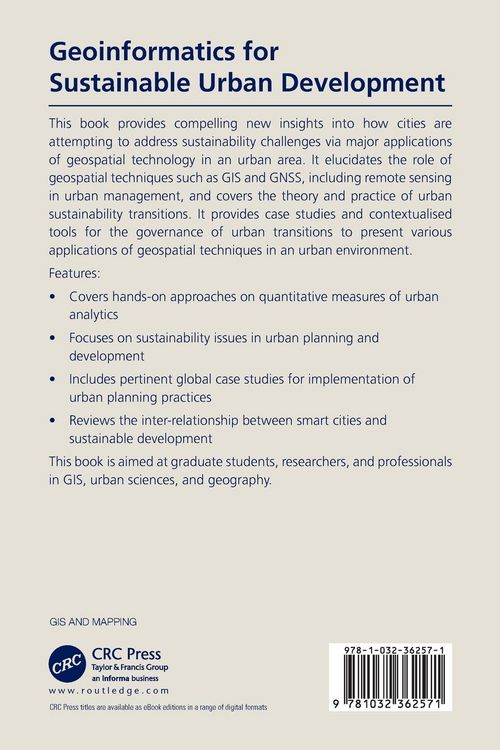 Produktbild: Geoinformatics for Sustainable Urban Development