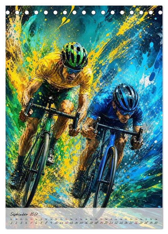 Produktbild: Herzschlag 180 - Wenn Rennradsport zur Kunst wird (Tischkalender 2027 DIN A5 hoch), CALVENDO Monatskalender