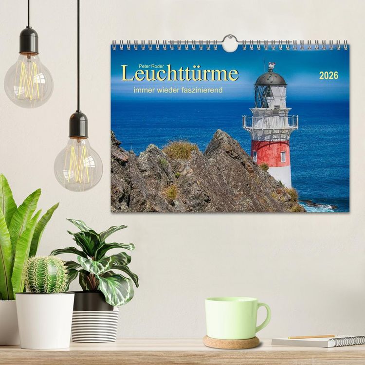 Produktbild: Leucht&uuml;rme - immer wieder faszinierend (Wandkalender 2026 DIN A4 quer), CALVENDO Monatskalender