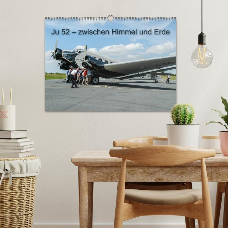 Produktbild: JU 52 - Zwischen Himmel und Erde (Wandkalender 2026 DIN A3 quer), CALVENDO Monatskalender