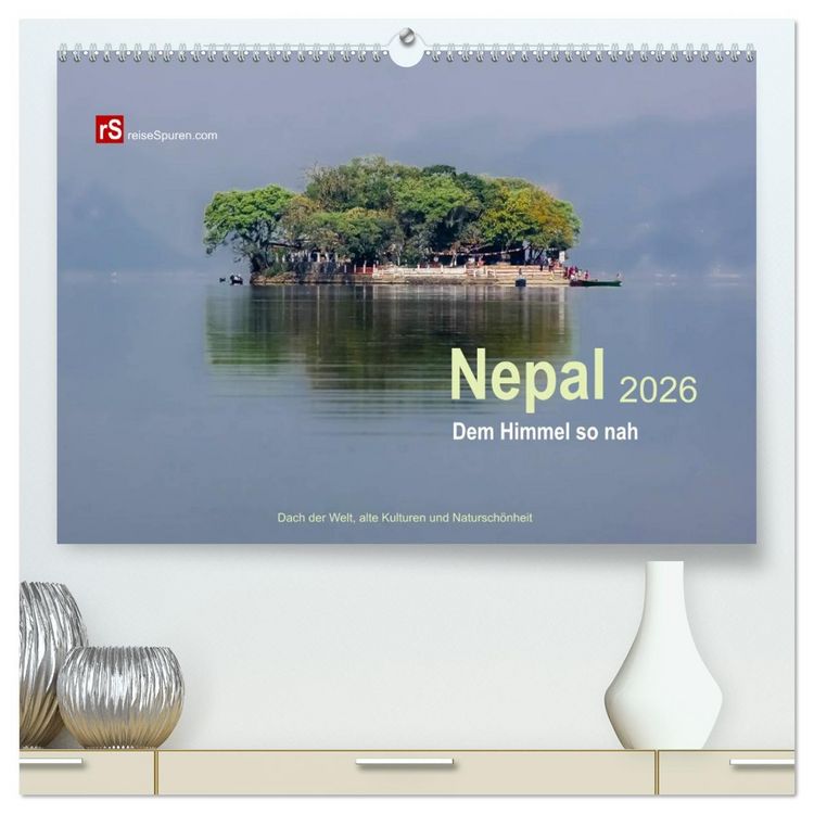 Produktbild: Nepal 2026 - Dem Himmel so nah (hochwertiger Premium Wandkalender 2026 DIN A2 quer), Kunstdruck in Hochglanz