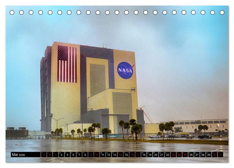 Produktbild: Kennedy Space Center (Tischkalender 2026 DIN A5 quer), CALVENDO Monatskalender