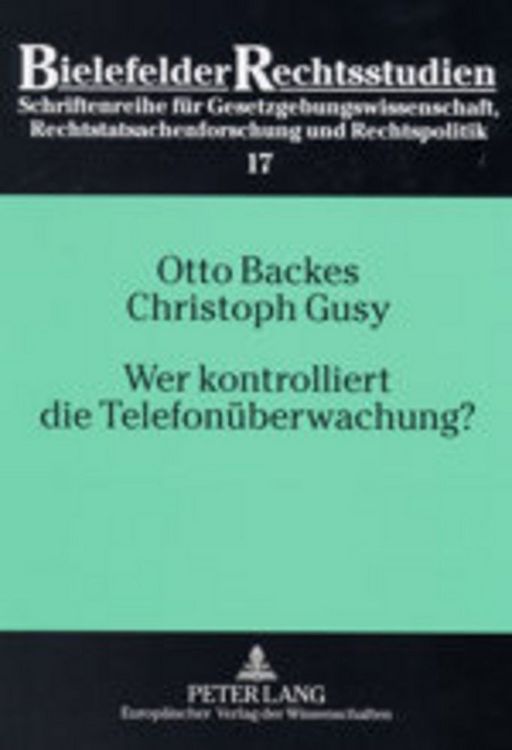 Produktbild: Wer kontrolliert die Telefon&uuml;berwachung?