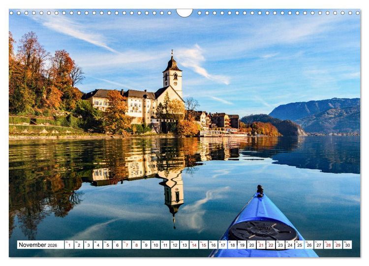 Produktbild: Kajaktour am Wolfgangsee (Wandkalender 2026 DIN A3 quer), CALVENDO Monatskalender