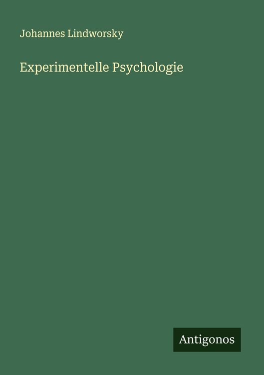 Produktbild: Experimentelle Psychologie