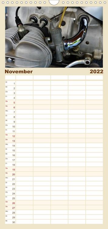 Produktbild: Familienplaner BMW R69S (Wandkalender 2022 , 21 cm x 45 cm, hoch)
