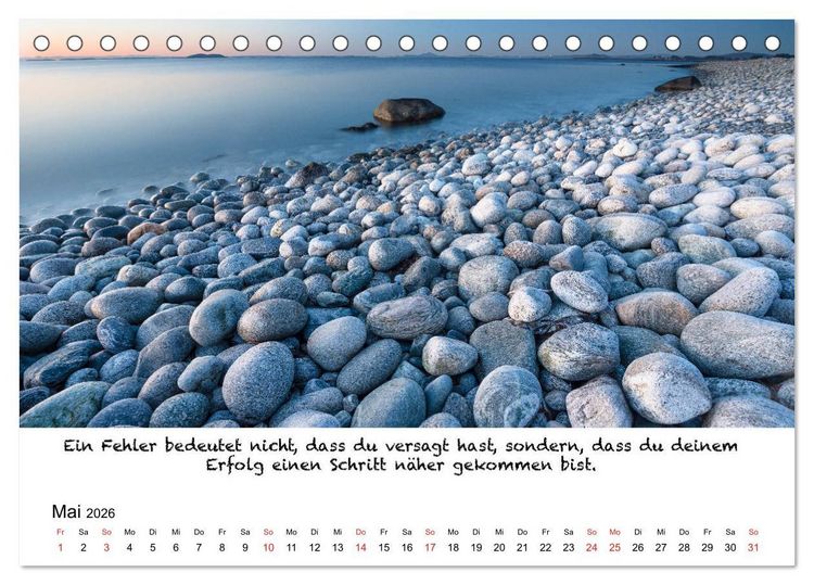 Produktbild: Meditation Wasser (Tischkalender 2026 DIN A5 quer), CALVENDO Monatskalender