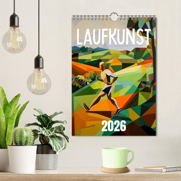 Produktbild: Laufkunst. (Wandkalender 2026 DIN A4 hoch), CALVENDO Monatskalender