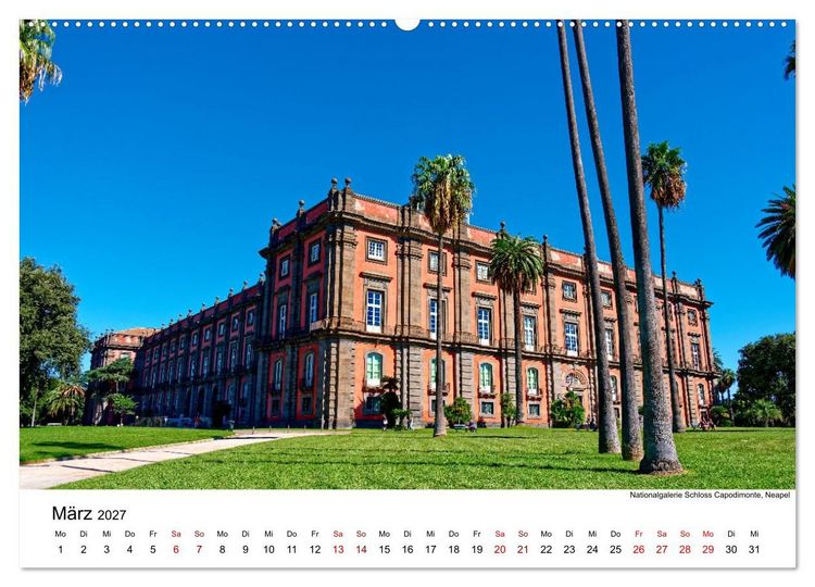 Produktbild: Historisches am Golf von Neapel (hochwertiger Premium Wandkalender 2027 DIN A2 quer), Kunstdruck in Hochglanz
