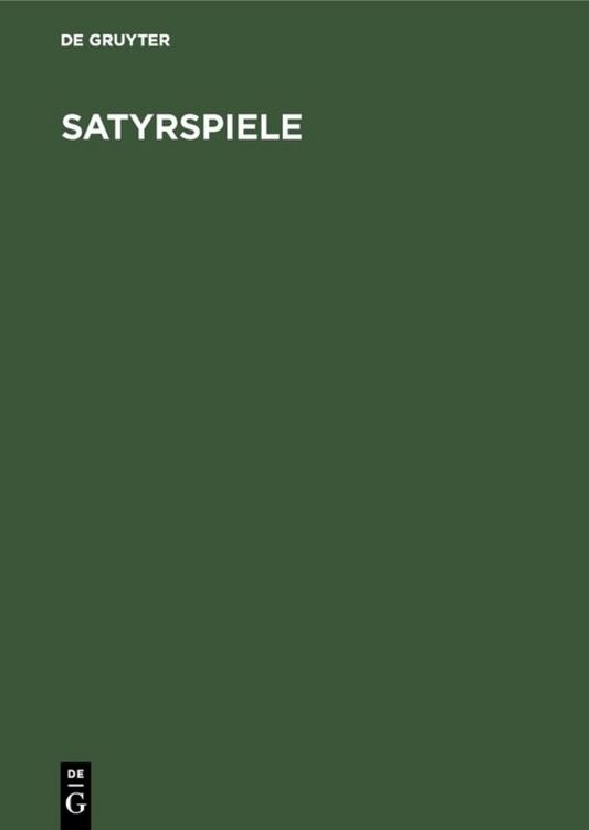 Produktbild: Satyrspiele