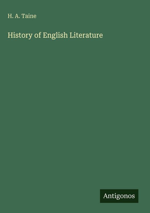 Produktbild: History of English Literature