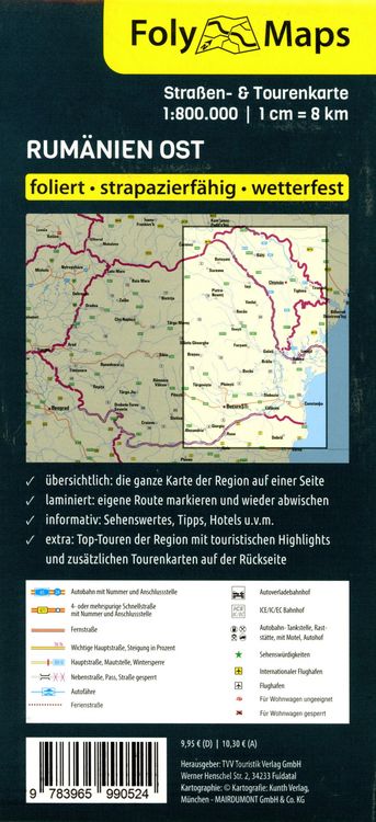 Produktbild: FolyMap Rum&auml;nien Ost