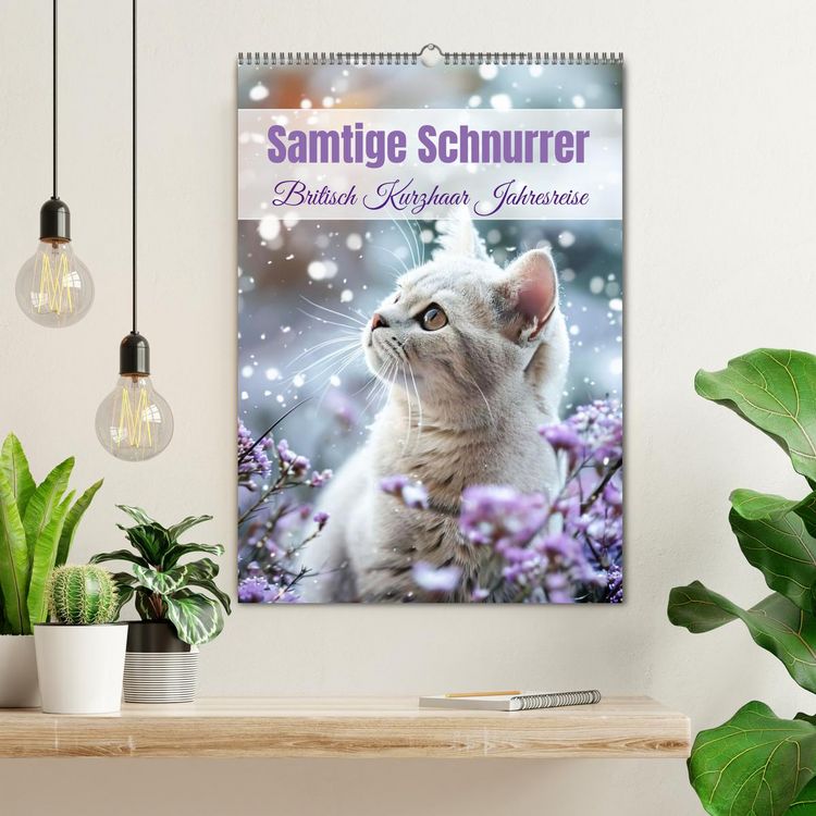 Produktbild: Samtige Schnurrer (Wandkalender 2026 DIN A2 hoch), CALVENDO Monatskalender