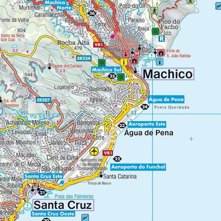 Madeira, Straßen- und Freizeitkarte 1:40.000, freytag & berndt