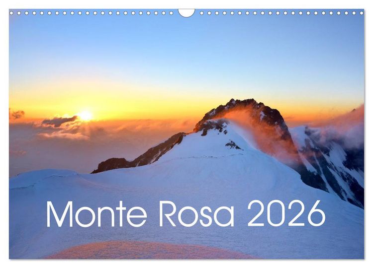 Produktbild: Monte Rosa (Wandkalender 2026 DIN A3 quer), CALVENDO Monatskalender