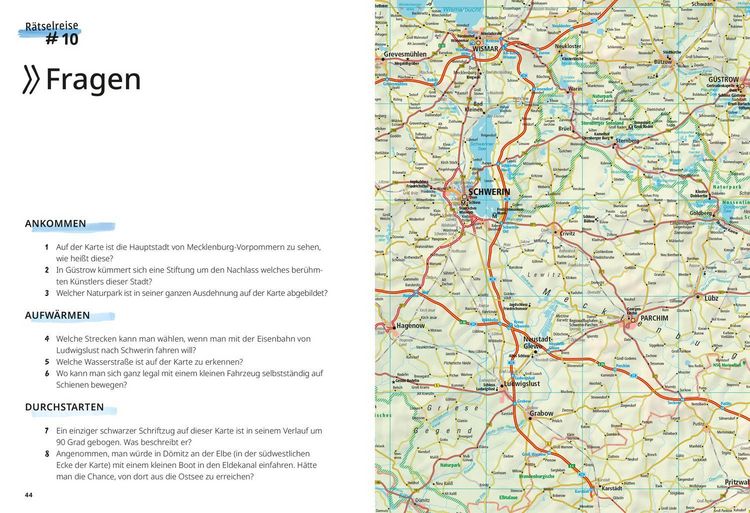Produktbild: Landkarten-R&auml;tselreise Deutschland