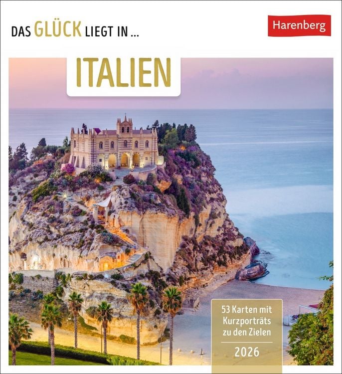 Bild vom Artikel Das Glück liegt in Italien Postkartenkalender 2026 - 53 Karten mit Kurzporträts zu den Zielen vom Autor Martina Schnober-Sen