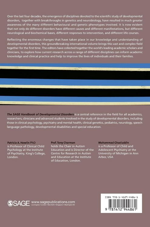 Produktbild: The SAGE Handbook of Developmental Disorders