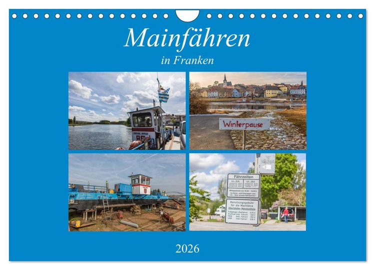 Produktbild: Mainf&auml;hren in Franken (Wandkalender 2026 DIN A4 quer), CALVENDO Monatskalender