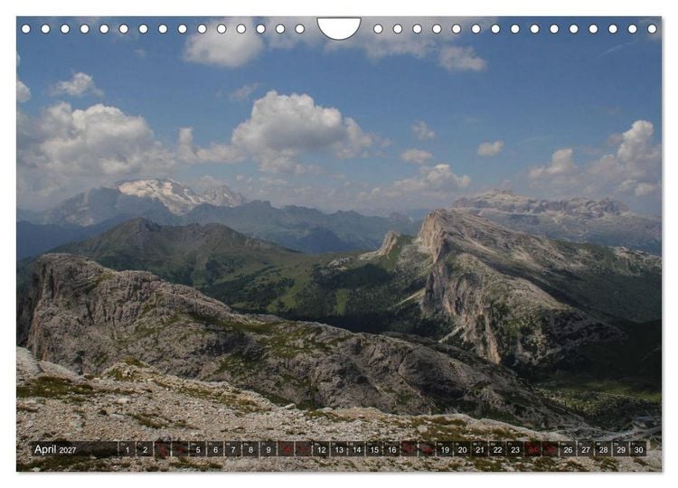Produktbild: Dolomiten 2027 - Die wei&szlig;en Berge (Wandkalender 2027 DIN A4 quer), CALVENDO Monatskalender