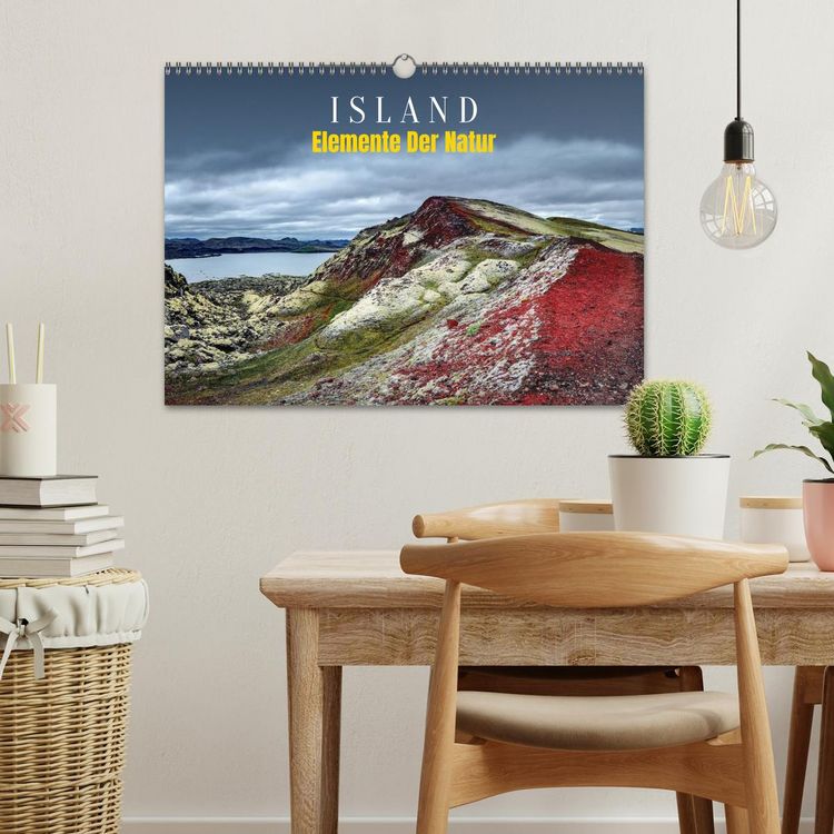 Produktbild: Island - Elemente der Natur (Wandkalender 2026 DIN A3 quer), CALVENDO Monatskalender