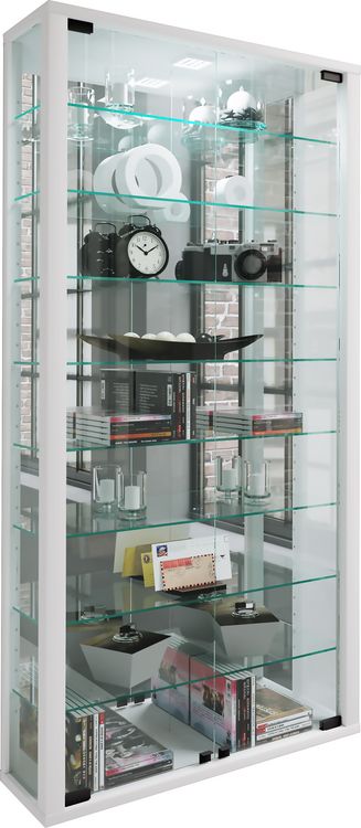 Produktbild: Wandvitrine Glasvitrine Vitrosa Maxi Spiegel