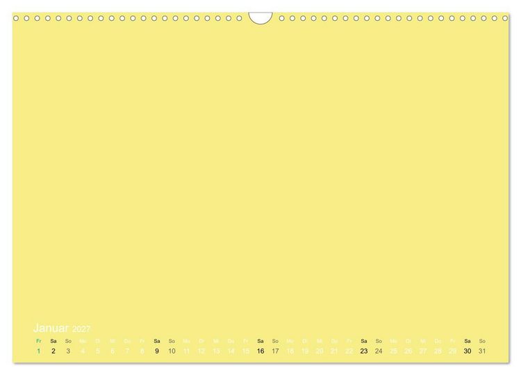 Produktbild: Bastelkalender - Gelb (Wandkalender 2027 DIN A3 quer), CALVENDO Monatskalender