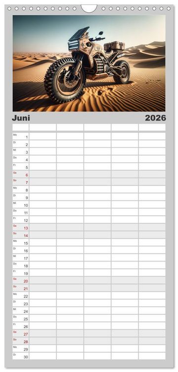 Produktbild: Familienplaner 2026 - Custom Dreams - Showbike Wonders mit 5 Spalten (Wandkalender, 21 x 45 cm) CALVENDO