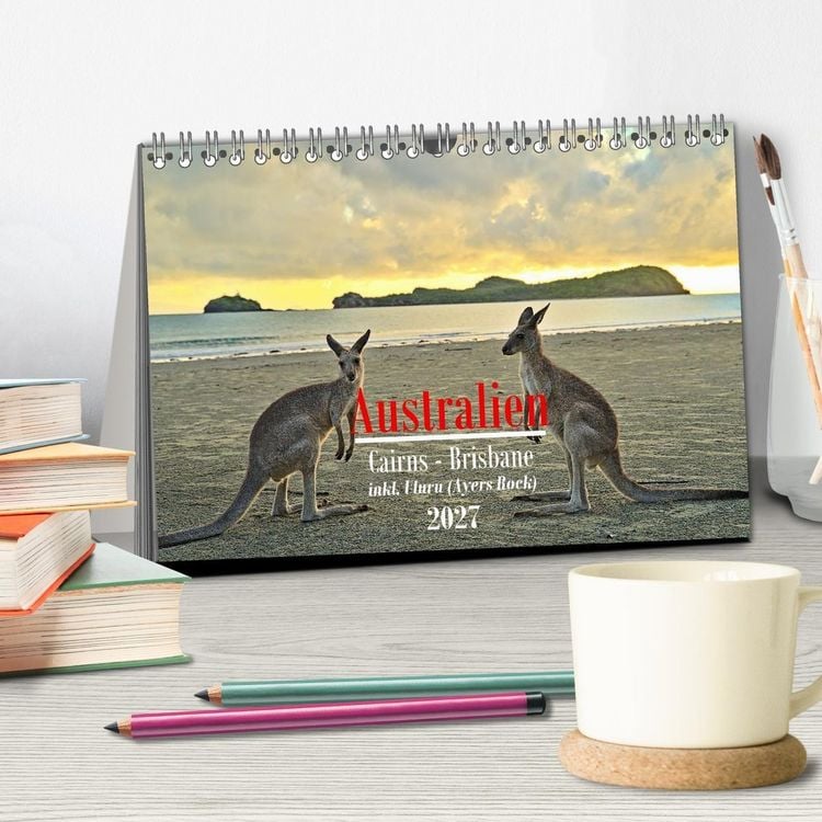 Produktbild: Australien - Cairns-Brisbane (Tischkalender 2027 DIN A5 quer), CALVENDO Monatskalender