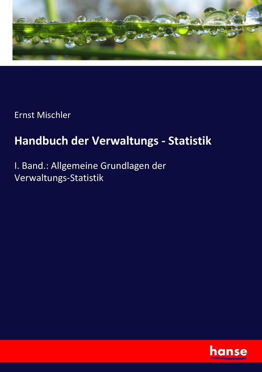Produktbild: Handbuch der Verwaltungs - Statistik