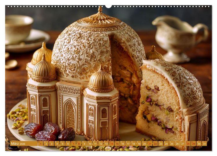 Produktbild: Sweet Wonders. Fantastische Tortenkreationen (hochwertiger Premium Wandkalender 2026 DIN A2 quer), Kunstdruck in Hochglanz