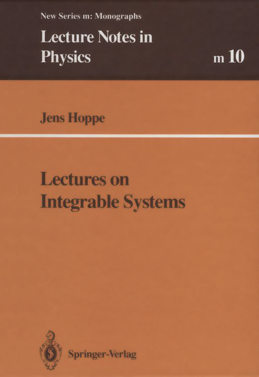 Produktbild: Lectures on Integrable Systems
