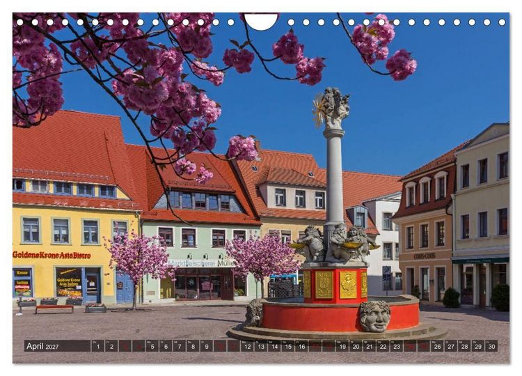 Produktbild: Unterwegs in Oschatz (Wandkalender 2027 DIN A4 quer), CALVENDO Monatskalender