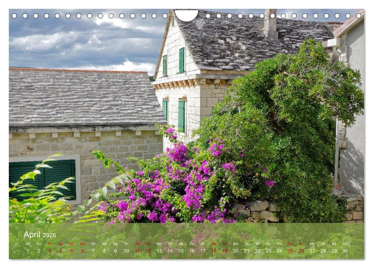 Produktbild: Dalmatien - Stille Orte (Wandkalender 2026 DIN A4 quer), CALVENDO Monatskalender