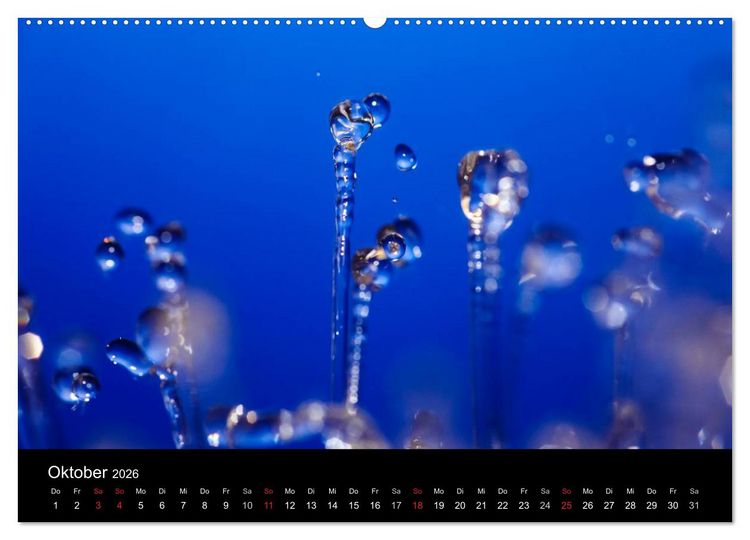 Produktbild: Wassertropfen (Wandkalender 2026 DIN A2 quer), CALVENDO Monatskalender