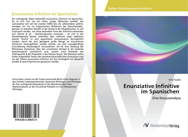 Produktbild: Enunziative Infinitive im Spanischen
